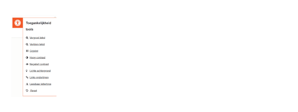 Accessibility toolbar